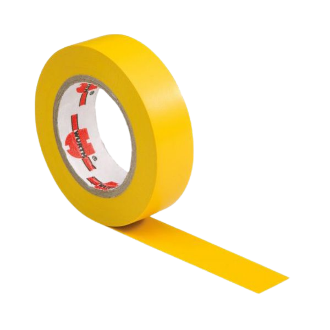 Cinta Aislante PVC WURTH Amarilla 19mm x 5m
