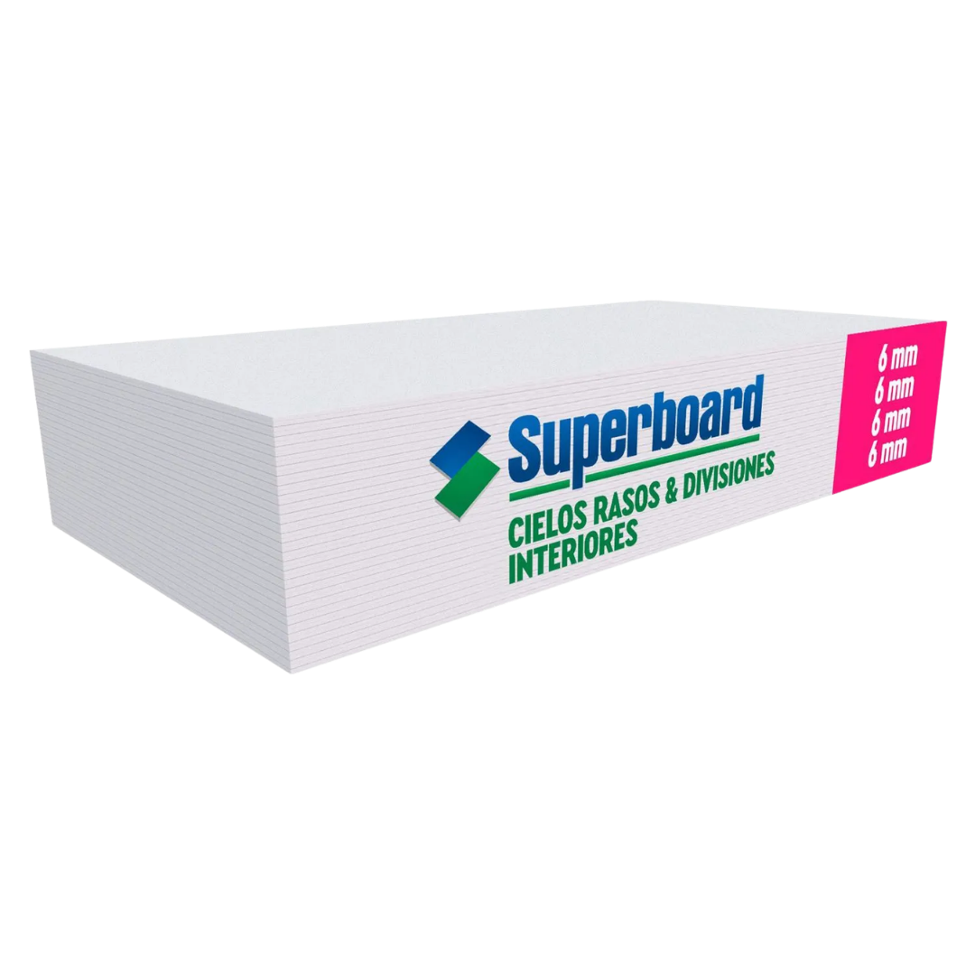 Fibrocemento Superboard 6mm