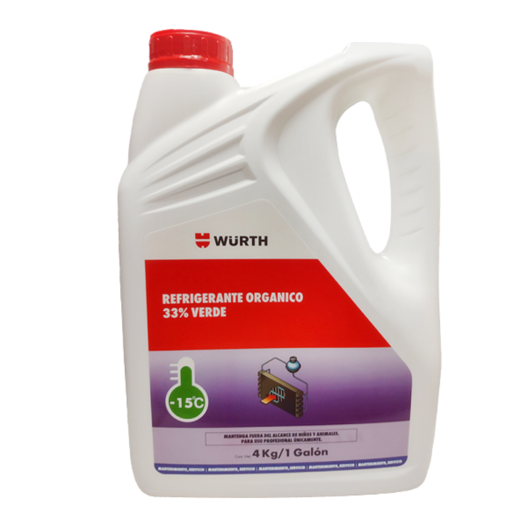 Refrigerante Orgánico WURTH 33% Verde x 1Gal