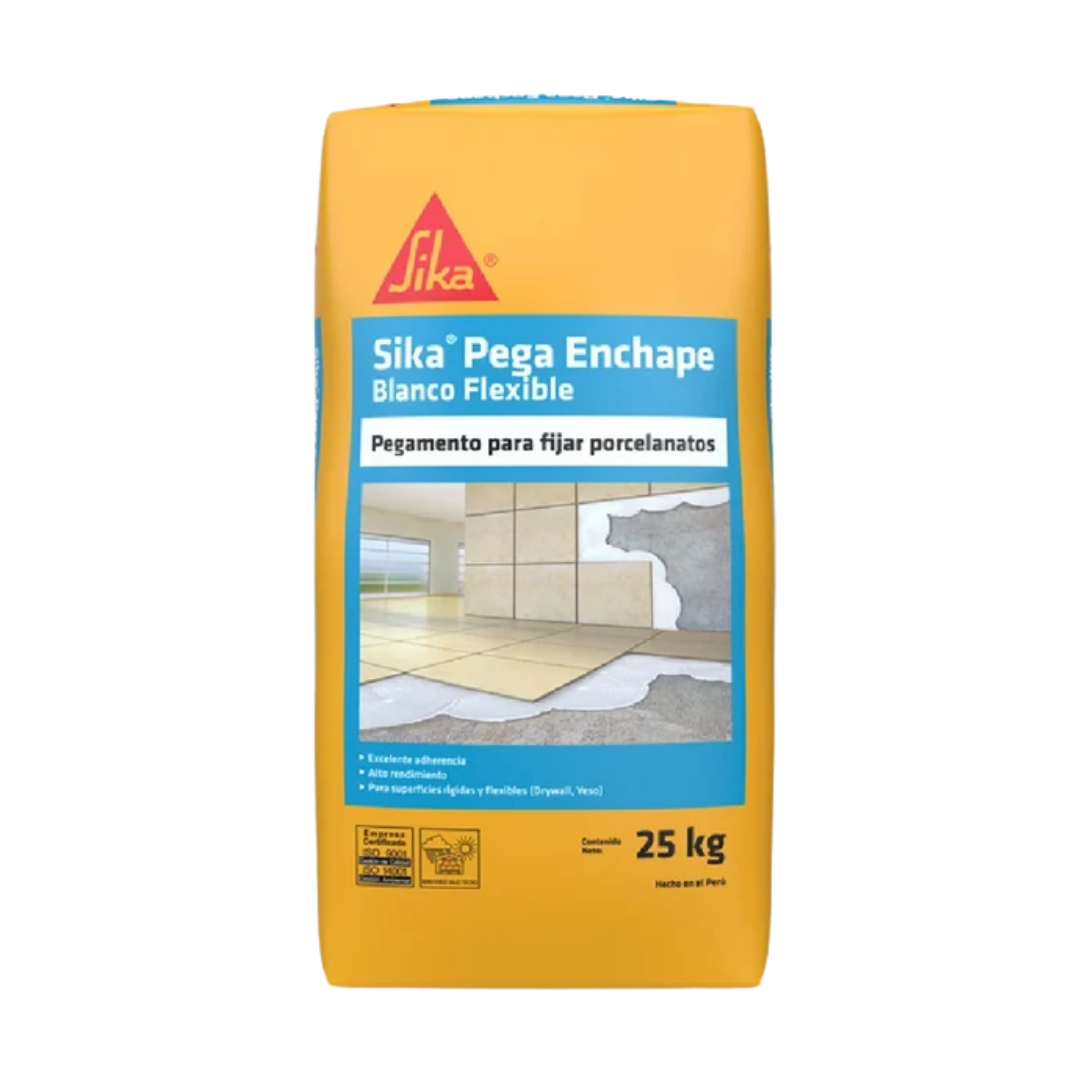 Sika Pega Enchape Blanco Flexible x 25Kg
