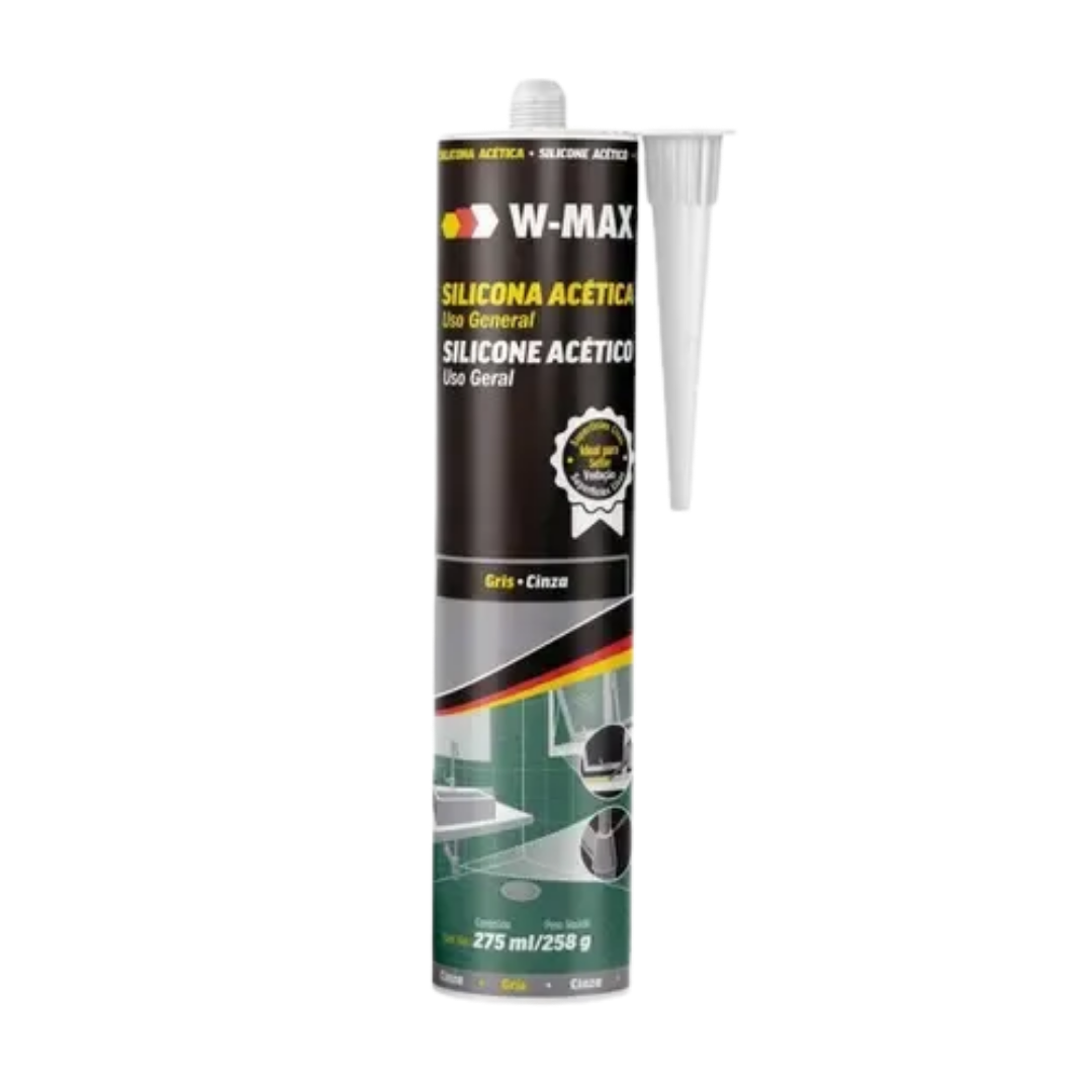 Silicona Acética Transparente Wurth W-MAX x 280ml